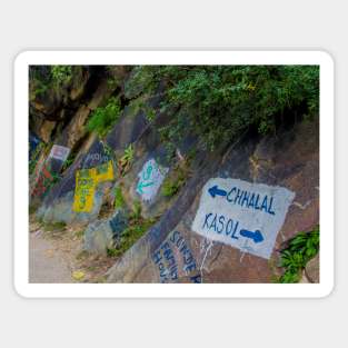 An alley in kasol Magnet